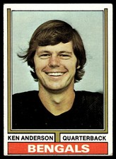 Ken Anderson 1974 Topps Card  #401