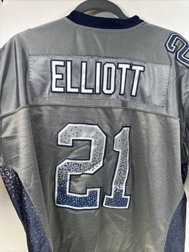 NFL NIKE ON FIELD DALLAS COWBOYS GREY #21 Ezekiel Elliot Size 52 Nice - Picture 10 of 16