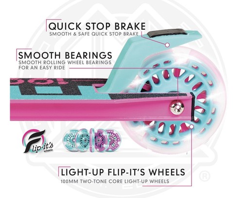Scooter Plegable RIZE 100 - Ruedas Iluminadas 100 mm - (¡NUEVO EN CAJA SELLADA!) - Imagen 23 de 25
