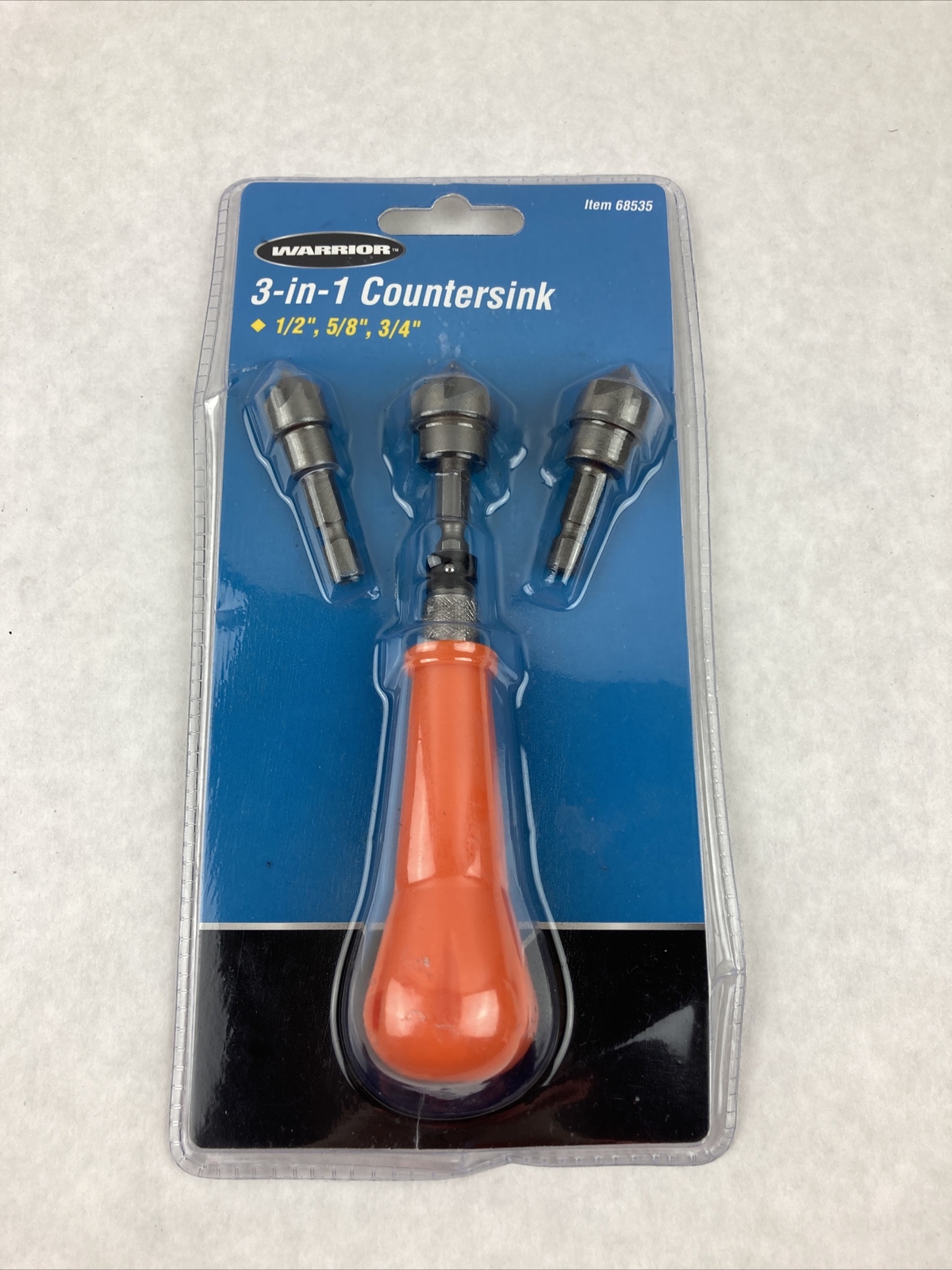Warrior 3In1 Countersink Hex Hand Tool Set Item 68535 1/2" 5/8" 3/4