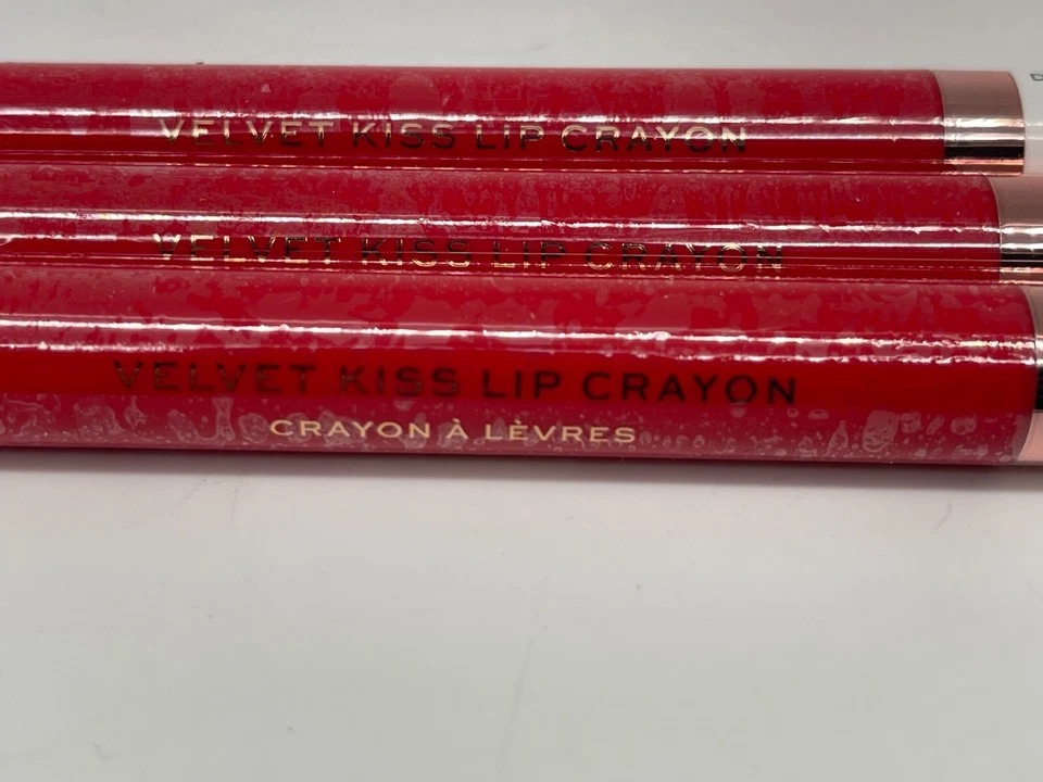 LOT OF 3 Makeup Revolution Velvet Kiss Lip Crayon Decadence .04 Oz New Sealed - Image 3 of 4