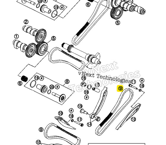 New OEM KTM Tooth Chain 88 Link 6,35 Pitch - 60036013000