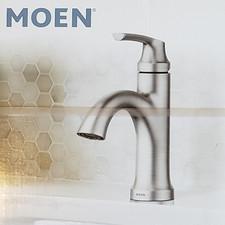 MOEN Bathroom Faucet Brushed Nickel Finish 84980SRN New in Box