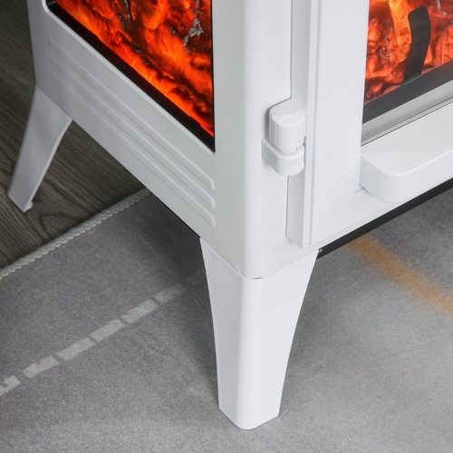 750W/1500W Modern Electric Fireplace Heater with Realistic LED Faux Flame Effect - Picture 7 of 8