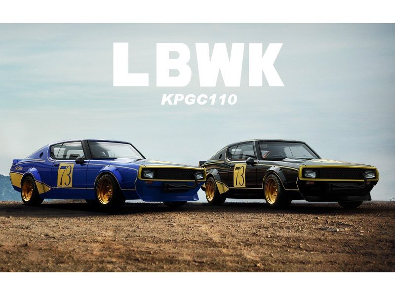 NISSAN KPGC110 - LBWK #73 - bluemetallic - Time Micro 1:64