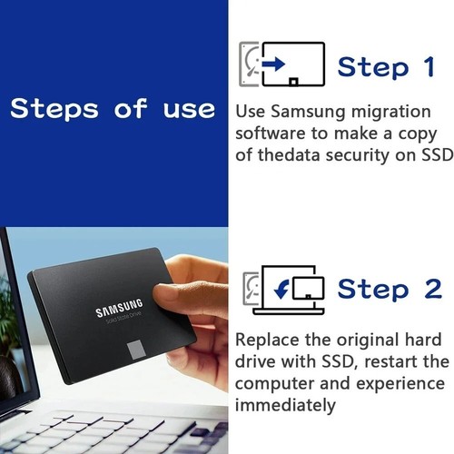 Samsung 870 EVO 2.5" SATA3 250GB 2TB Hard Drive, Laptop & Desktop - Picture 3 of 7