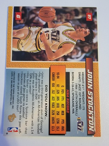 1994-95 TOPPS EMBOSSED BASKETBALL SINGLES CHECKLIST MICHAEL JORDAN SHAQ PENNY - Picture 204 of 250