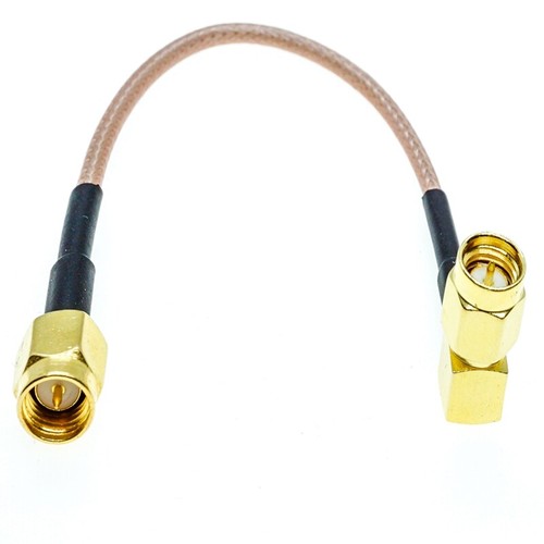 SMA Right Angle Male 90° to SMA Male Lot Coax Low Loss Jumper RF RG316 Cable - Zdjęcie 1 z 6