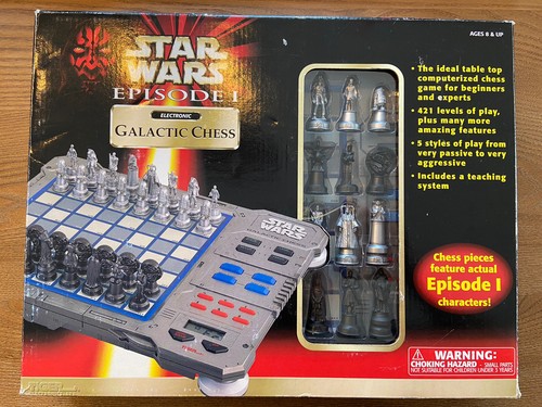 1999 Star Wars Episode 1 Electronic Galactic Chess Board Game Vintage - Working - Picture 1 of 5