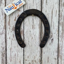 6.5" Cast Iron Horseshoe - Western Cowboy Wall Decor - Vintage Rustic Style