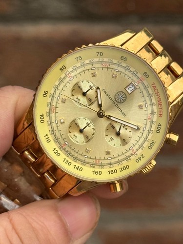 Constantin Durmont Admiral Cronógrafo Navegación Temporizador Estilo Hombre Reloj Cuarzo 40MM - Imagen 3 de 9