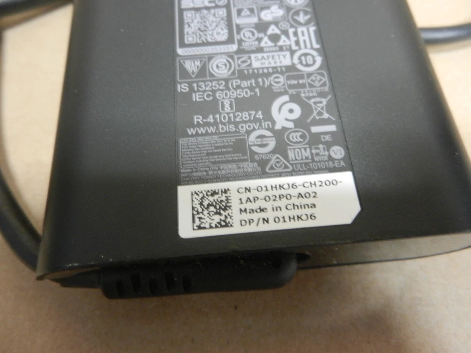 GENUINE Dell Alienware AC Power Adapter Cable  180W - HA180PM181 - FREE S/H - Image 2 of 3