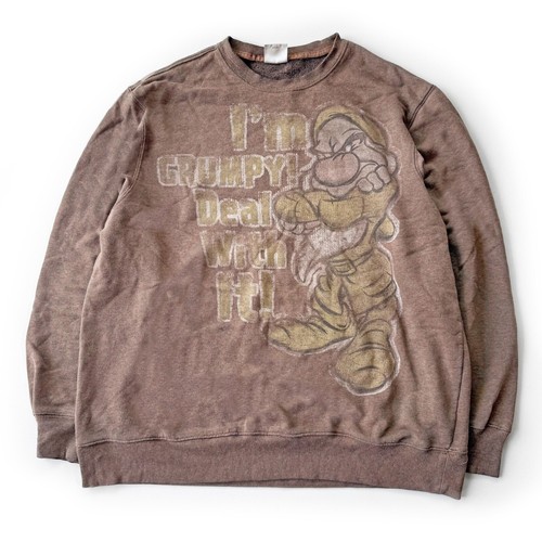 Secondhand Disney Grumpy, Sweatshirt / Snow White / I'm Grumpy Deal with It
