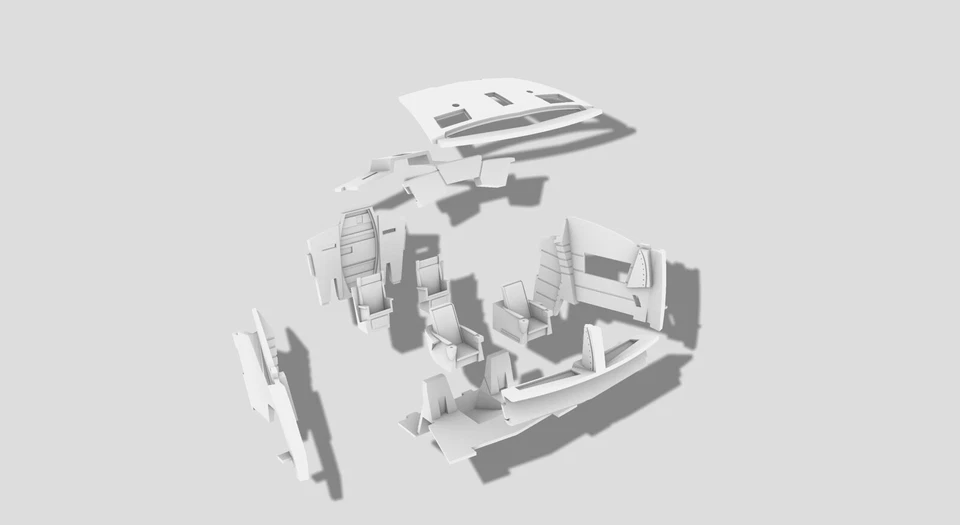 2001 A Space Odyssey - Aries 1-B Replacement Cockpit ParaGrafix - PGX247 - Image 2 of 4