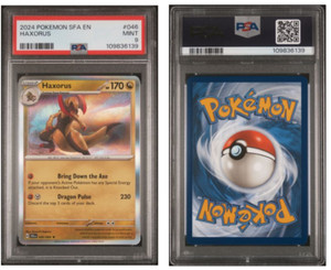 New MINT Graded PSA 9 Pokemon TCG: Haxorus 046/064 S&V: Shrouded Fable Holo