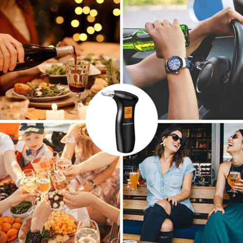 LCD Digital Breath-Alcohol Tester Breathalyser Self Analyzer + 12X mouthpiece - Picture 20 of 23