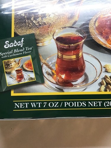 Bustine di tè Sadaf Cardamomo miscela speciale Ceylon tè persiano nero 100 ct scatola sigillata - Foto 5 di 11