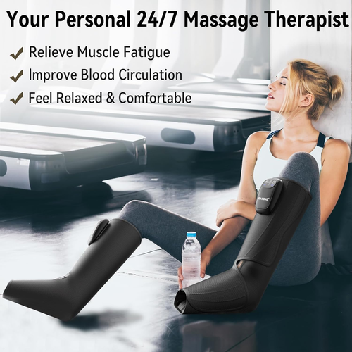 Cordless Foot and Leg Massager, Rechargeable Foot and Calf Massage Boots, Portab - Picture 3 of 12