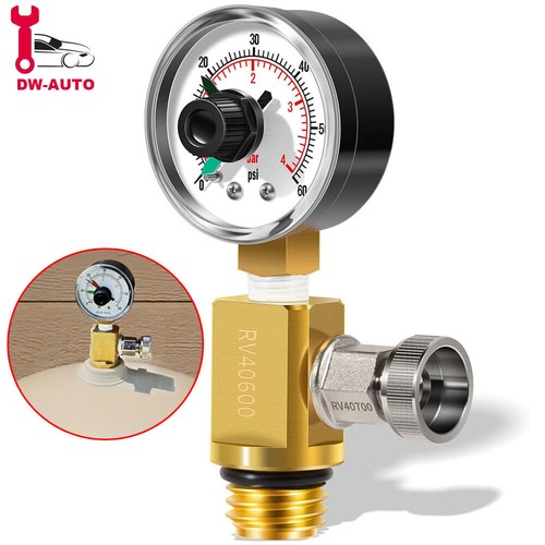For RV40600 Pentair 98209800 Brass Air Relief Valve Gauge FNS Plus Clean & Clear - Picture 1 of 16