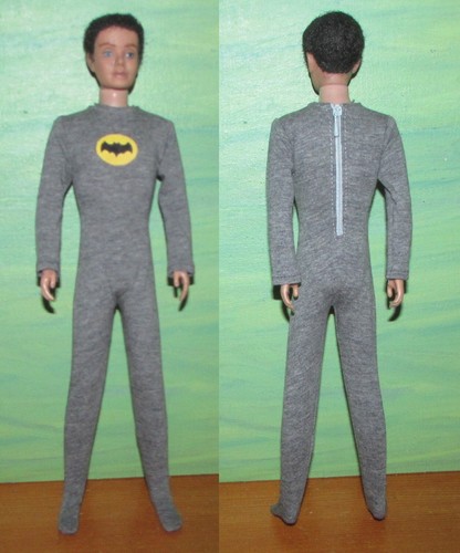 60s Ken as Batman Cape Boots Catwoman Eartha Kitt Glasses Glitter Jumpsuit - Picture 15 of 24