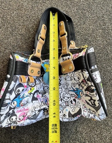 Tokidoki Mini Boston Hand Tote Bag Bone Skull Charm Japan - Picture 13 of 13