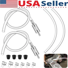 2X Brake Bleeder Hose - One Way Check Valve Tube Bleeding Tool Kit