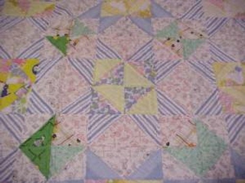 QUILT, LeMOYNE STAR,  NOVELTY PRINTs, 1940s - Picture 2 of 6
