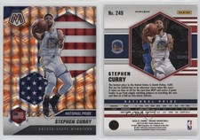 2020-21 Panini Mosaic National Pride Reactive Orange Prizm Stephen Curry #249