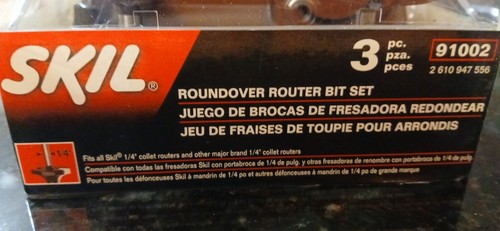 SKIL 91002 Roundover Piece Router Bit Set - Only 2 Pieces - Please Read - Picture 4 of 5