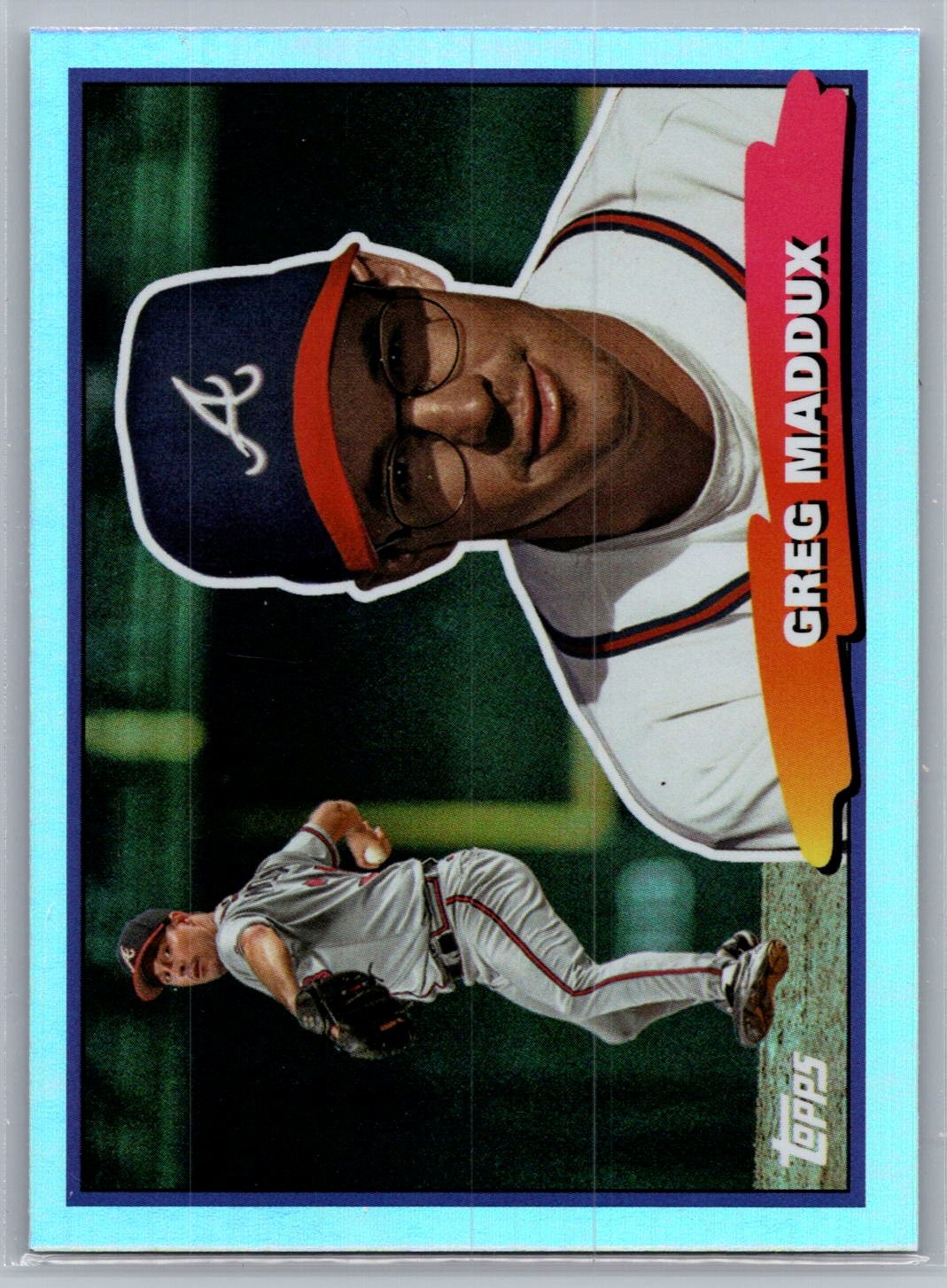 2022 Topps Archives #88BF-46 GREG MADDUX 1988 Big Foil Insert Braves