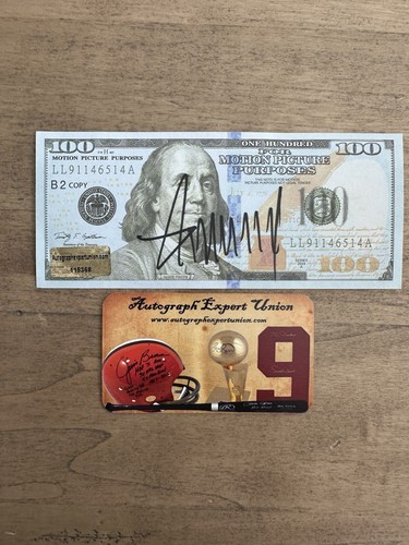 President Donald J Trump 45 & 47 Signed Autographed $100 Prop Note COA🇺🇸