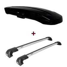 Dachbox Thule Vector Alpine + Dachträger Thule WingBar Edge für Audi Q5 Typ 8R