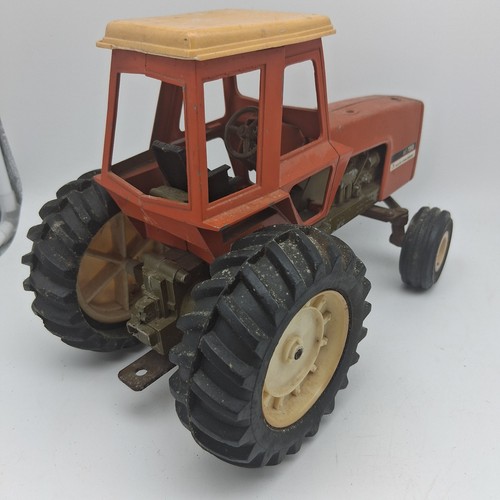Trattore agricolo pressofuso ERTL Allis-Chalmers A-C 7050 scala 1:16 pancia marrone vintage - Foto 4 di 19