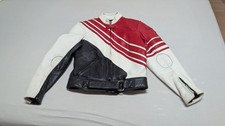 Ladies Leather Motorcycle Jacket Size 38