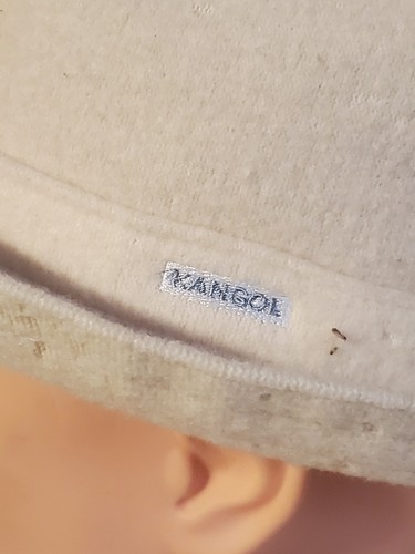 Kangol Spielermütze Wolle creme beige M Medium 6447BC Fedora Trilby-Stil mit Etikett - Bild 4 von 9