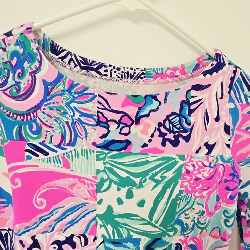 Lilly Pulitzer Size Girls 6-7 Sophie Ruffle Dress Patch to Match Patchwork Party - Picture 6 of 9