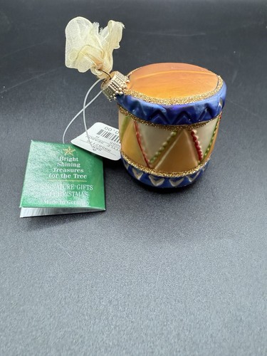 TROMMEL DEUTSCHER MUNDGEBLASENER GLAS CHRISTBAUMSCHMUCK LORD & TAYLOR - Bild 2 von 5