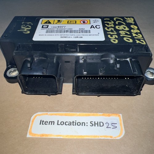 2013 GMC TERRAIN CHASSIS SRS BAG CONTROL MODULE 13589377 FITS MANY VEHICLES - Picture 5 of 11