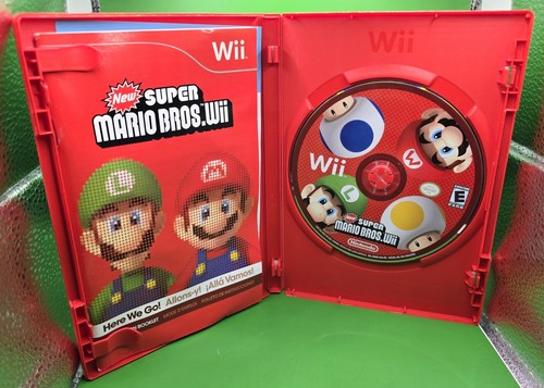 New Super Mario Bros. Wii (Nintendo Wii, 2009) Mario Luigi Classic Game - Picture 3 of 3