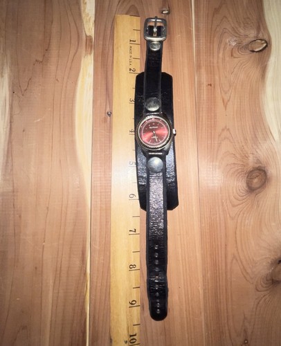 Vintage Red Monkey Classic Watch With Leather Band - Picture 7 of 17