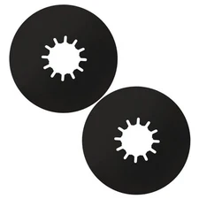 TonGass (2 Pack) 5th Wheel Hitch Lube Plate 10in RV Camper 10inch-2pk Black