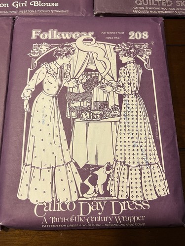 Vintage Folkwear Fashion Patterns 201 202 203 204 205 206 207 207 Lot Of 8 Cool - Picture 9 of 10