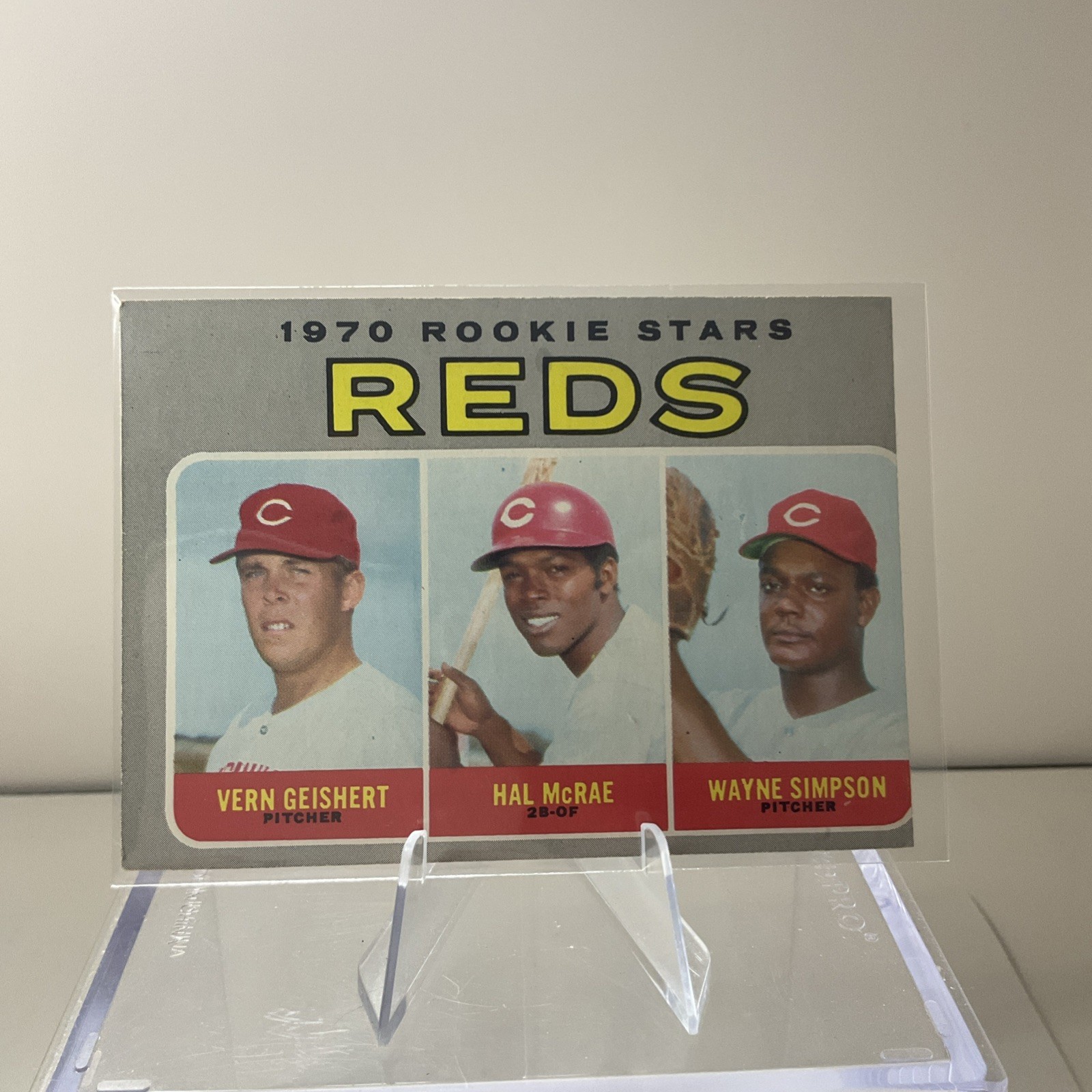 1970 Topps - High # Hal McRae, Wayne Simpson, Vern Geishert #683 (RC) Reds *A43