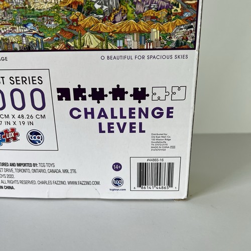Sealed New Sure Lox 1000 Pc Puzzle “Beautiful For Spacious Skies” Artist Series - Picture 4 of 10