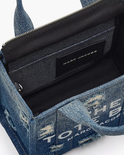 Borsa piccola Marc Jacobs The Rip & Repair in denim - Punk Indigo - Foto 5 di 10