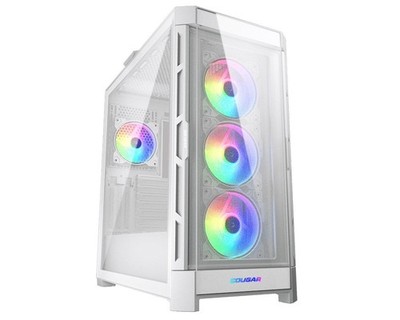Cougar DUOFACE PRO RGB WHITE Gaming Mid Tower Case White w/Four RGB Fans