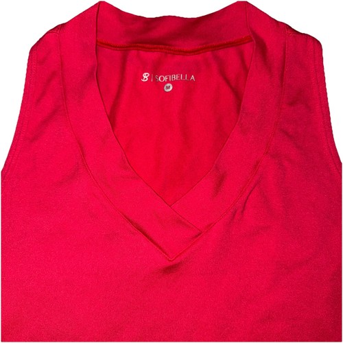 Sofibella UV Colors Racerback Tennis Athletic Tank Top Sz M - Picture 3 of 6