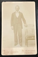 1880s 1st Negro League & MLB Player Weldy Walker Baseball Cabinet Card