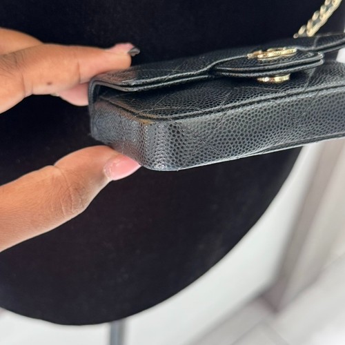 Chanel Belt Chain Pouch Card case (2020) Black Caviar Leather - Picture 9 of 19