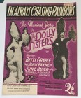 songsheet I'm ALWAYS CHASING RAINBOWS from The Dolly Sisters 1945 (F6)